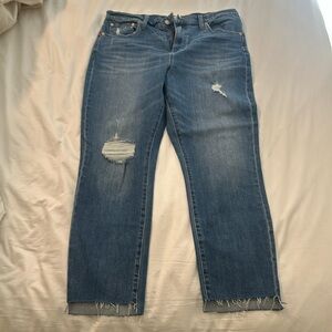 Madewell High Rise Slim Boyjean